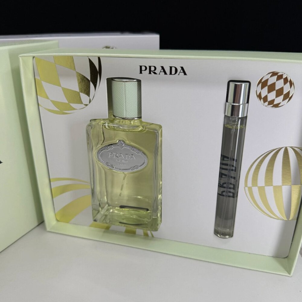 Prada Les Infusion D'Iris 3.3 oz & 0.33 oz 2pcs GIFT Set NIB